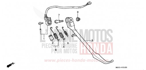BEQUILLE VF750CV de 1997